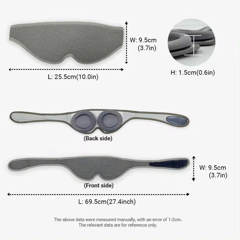 Blackout Sleep Mask: Adjustable & Breathable Comfort for Better Sleep