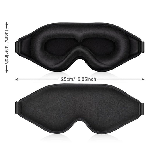 3D Sleep Mask, 1 Count Adjustable Blackout Eye Cover, Soft Comfortable Eye Mask for Sleeping, Yoga, Travel, Eye Care Product for Men & Women, Portable Eye Mask