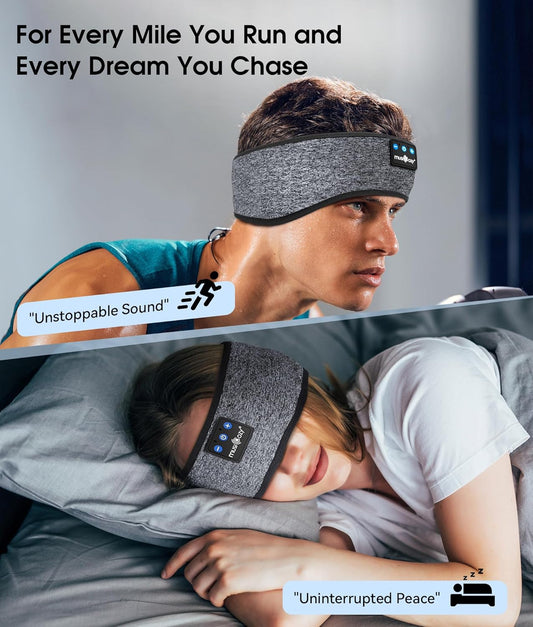 Sleep Headphones Bluetooth Sports Headband, Wireless Music Headband Headphones,