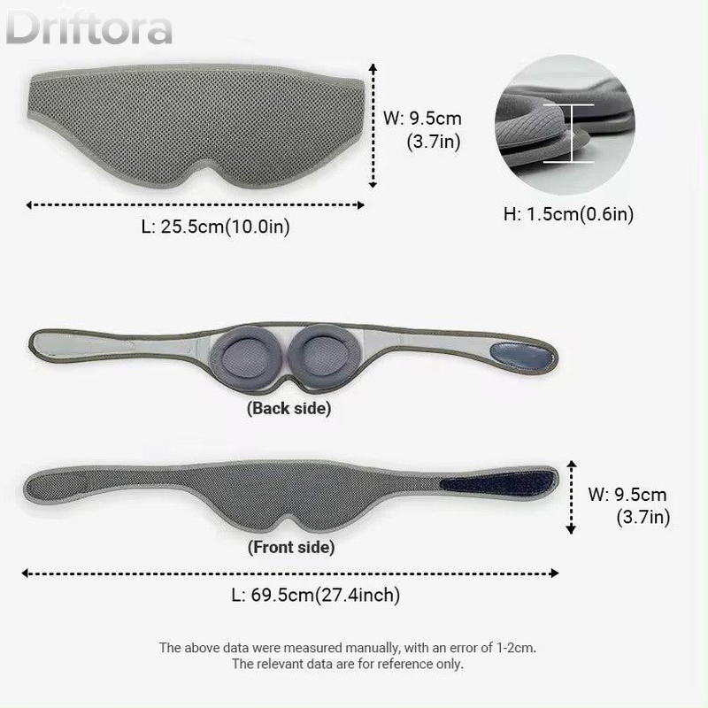 Blackout Sleep Mask: Adjustable & Breathable Comfort for Better Sleep