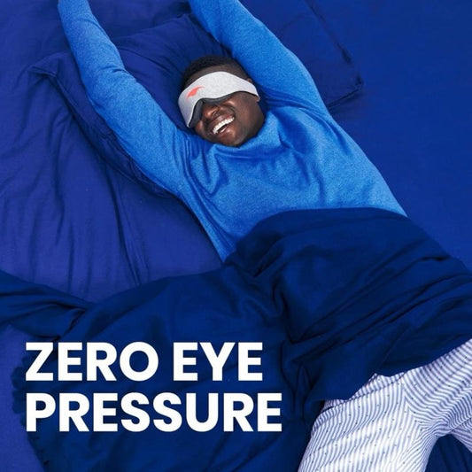 Sleep Mask - 100% Light Blocking Eye Mask, Zero Eye Pressure, Lightweight, Comfortable & Adjustable Sleeping Mask for Women Men, Perfect Blindfold for Sleep/Travel/Nap/Shift Work Bright