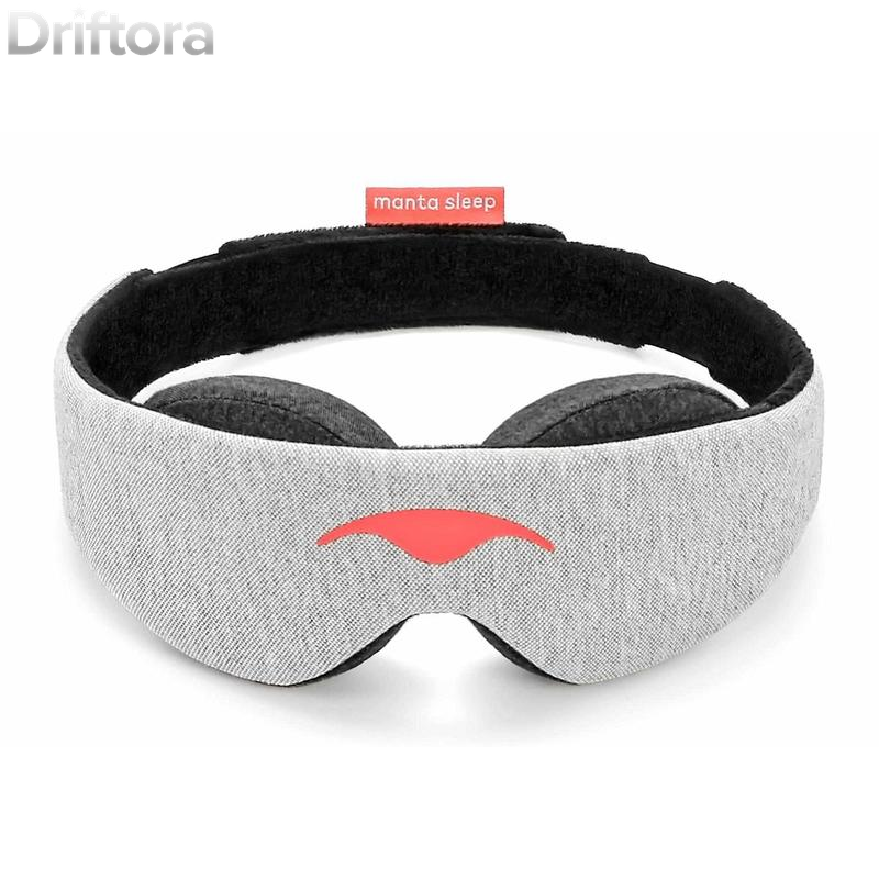 Manta, Sleep Mask, 100% Blackout Eye Mask with Adjustable Fit, Breathable & Pressure-Free Design, Machine Washable Eye Cover