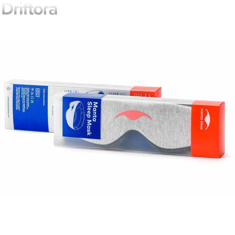 Manta, Sleep Mask, 100% Blackout Eye Mask with Adjustable Fit, Breathable & Pressure-Free Design, Machine Washable Eye Cover