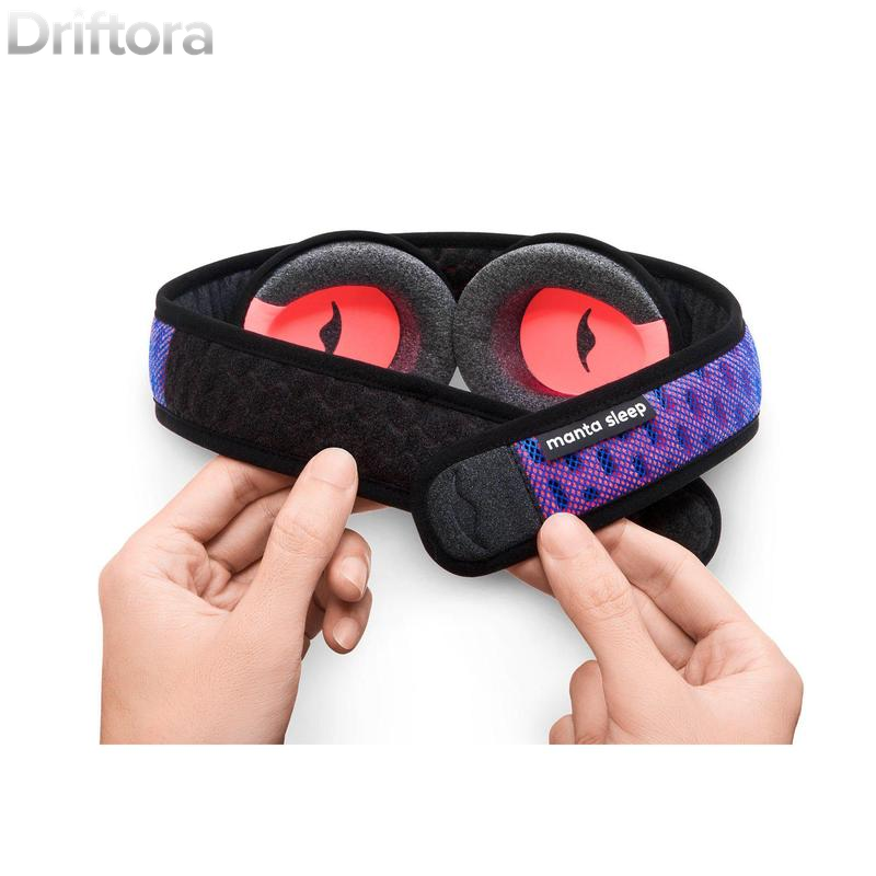 Manta, PRO Sleep Mask, 100% Blackout Eye Mask with Side-Sleep C-Shaped Cups, Zero Eye Pressure, Ultra-Breathable, Washable Comfort
