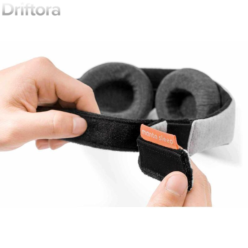 Manta, Sleep Mask, 100% Blackout Eye Mask with Adjustable Fit, Breathable & Pressure-Free Design, Machine Washable Eye Cover