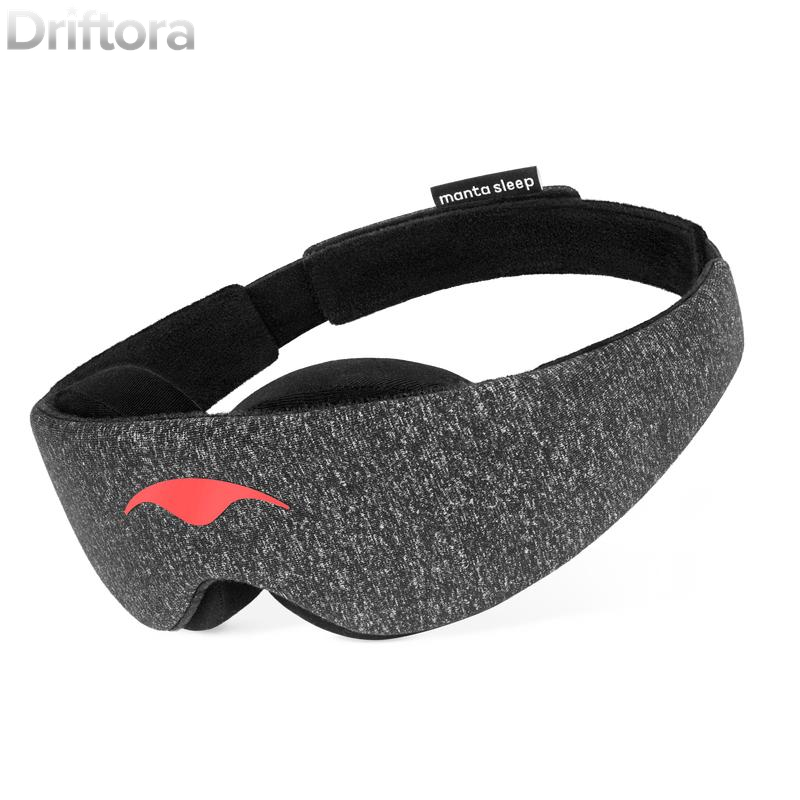 Manta, Sleep Mask, 100% Blackout Eye Mask with Adjustable Fit, Breathable & Pressure-Free Design, Machine Washable Eye Cover