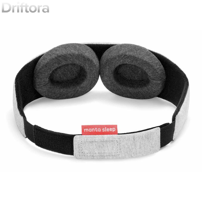 Manta, Sleep Mask, 100% Blackout Eye Mask with Adjustable Fit, Breathable & Pressure-Free Design, Machine Washable Eye Cover