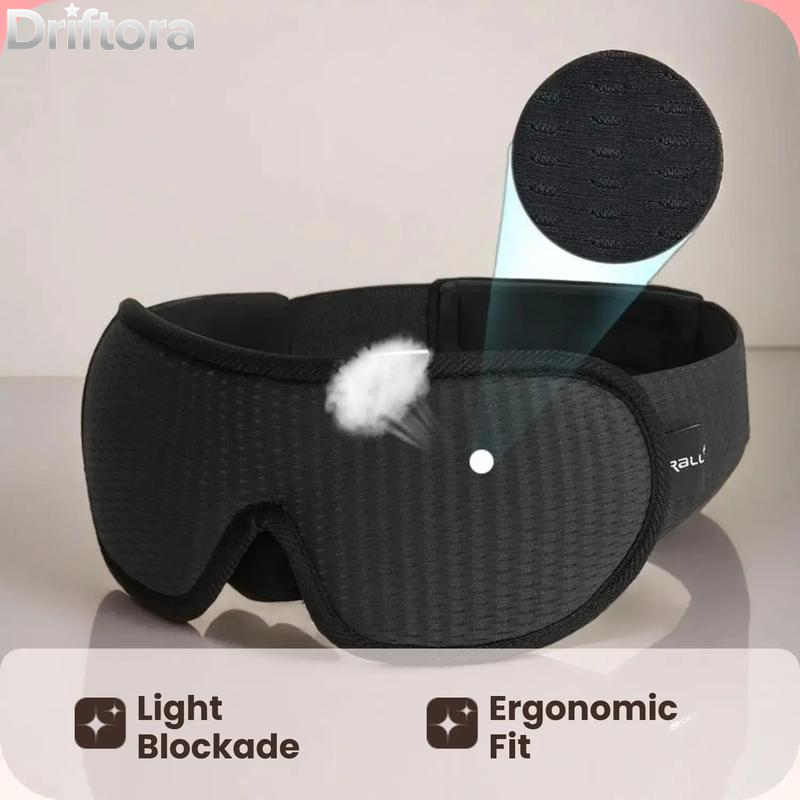 3D Blackout Sleep Mask, Eye Mask for Sleeping, 3D Sleeping Mask for Women & Men, Comfortable & Breathable Sleep Tool