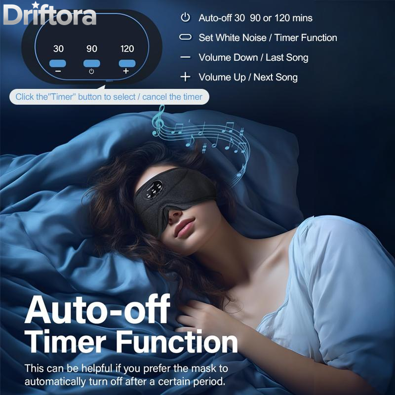 White Noise Sleep Headphones | 3D Sleep Eye Mask | Best for Sleepers Audio Earbud Birthday Christmas Tablet Wireless Headset Electronic