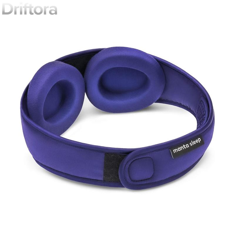 Manta, SILK Sleep Mask, 100% Pure 30 Momme Silk Eye Mask with 100% Blackout, Anti-Wrinkle, Side-Sleep Comfort, Adjustable Fit