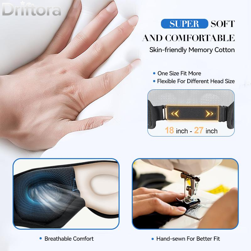 White Noise Sleep Headphones | 3D Sleep Eye Mask | Best for Sleepers Audio Earbud Birthday Christmas Tablet Wireless Headset Electronic