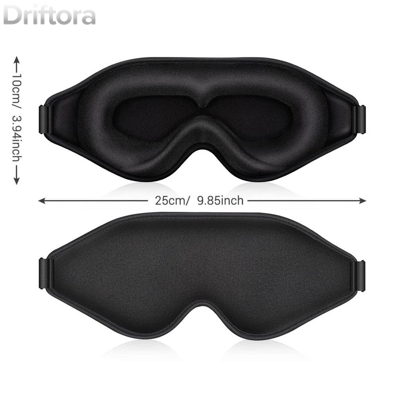 3D Sleep Mask, 1 Count Adjustable Blackout Eye Cover, Soft Comfortable Eye Mask for Sleeping, Yoga, Travel, Eye Care Product for Men & Women, Portable Eye Mask