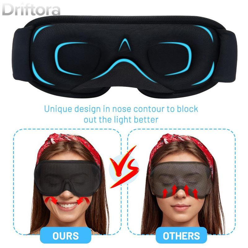3D Blackout Sleep Mask, Eye Mask for Sleeping, 3D Sleeping Mask for Women & Men, Comfortable & Breathable Sleep Tool