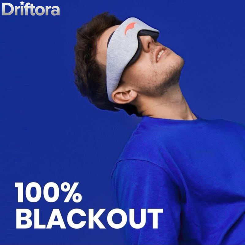 Sleep Mask - 100% Light Blocking Eye Mask, Zero Eye Pressure, Lightweight, Comfortable & Adjustable Sleeping Mask for Women Men, Perfect Blindfold for Sleep/Travel/Nap/Shift Work Bright